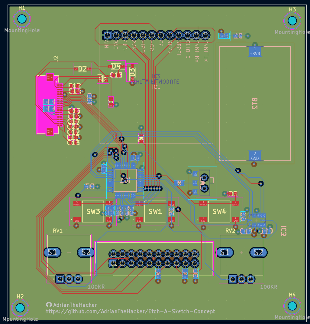 WiFi Capable Etch-A-Sketch project preview 3